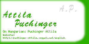 attila puchinger business card